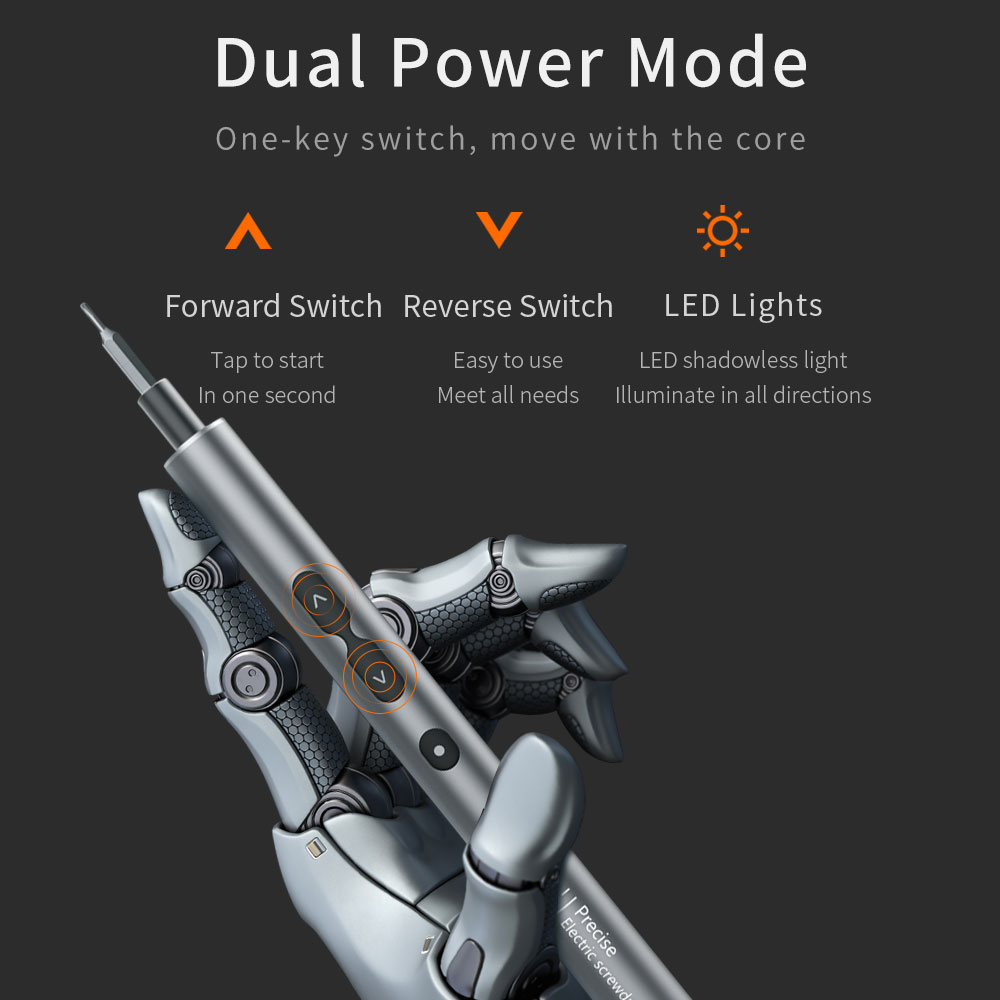 mini electric screwdriver set ergonomic design